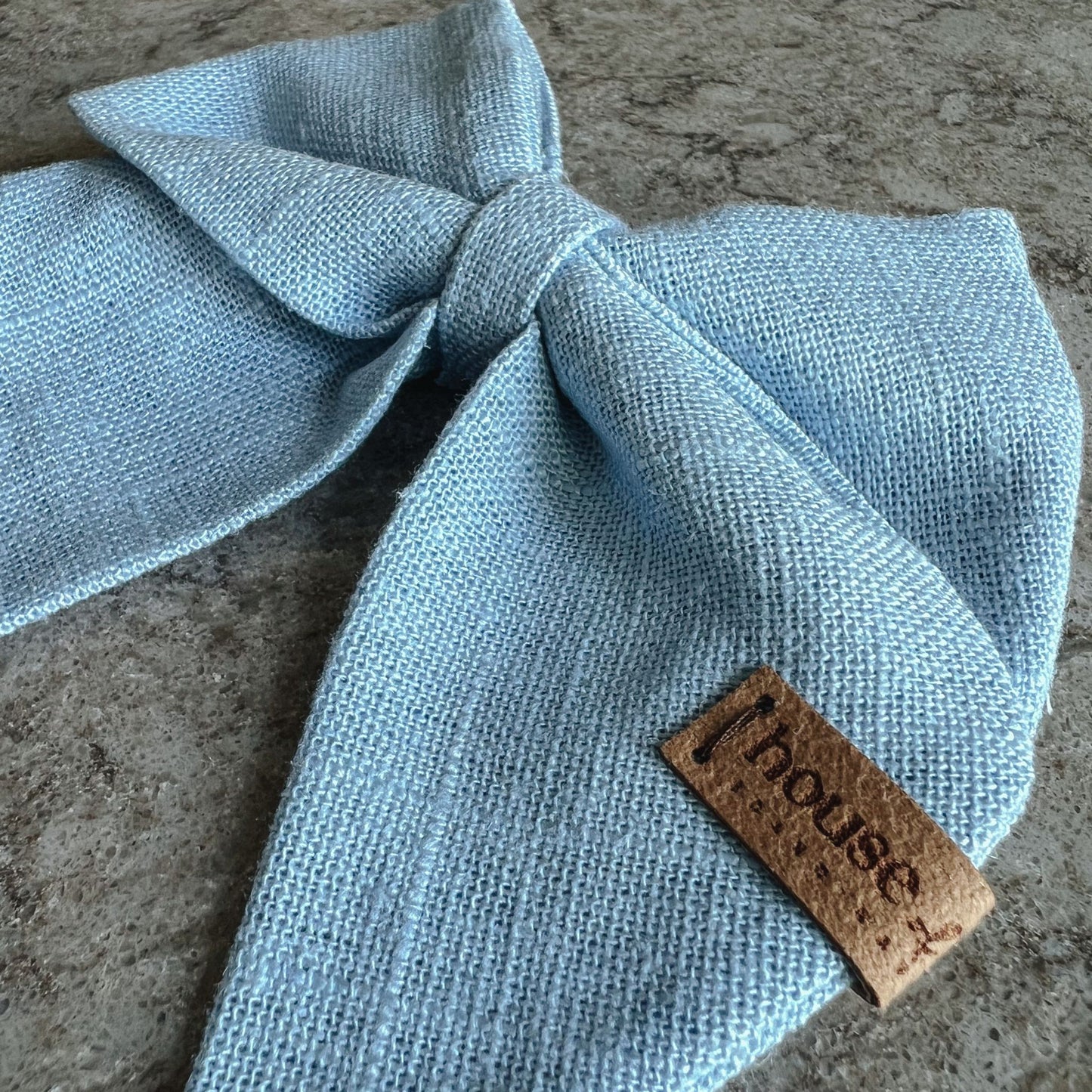 Sailor Bow - Powder Blue Dog Bow Tie