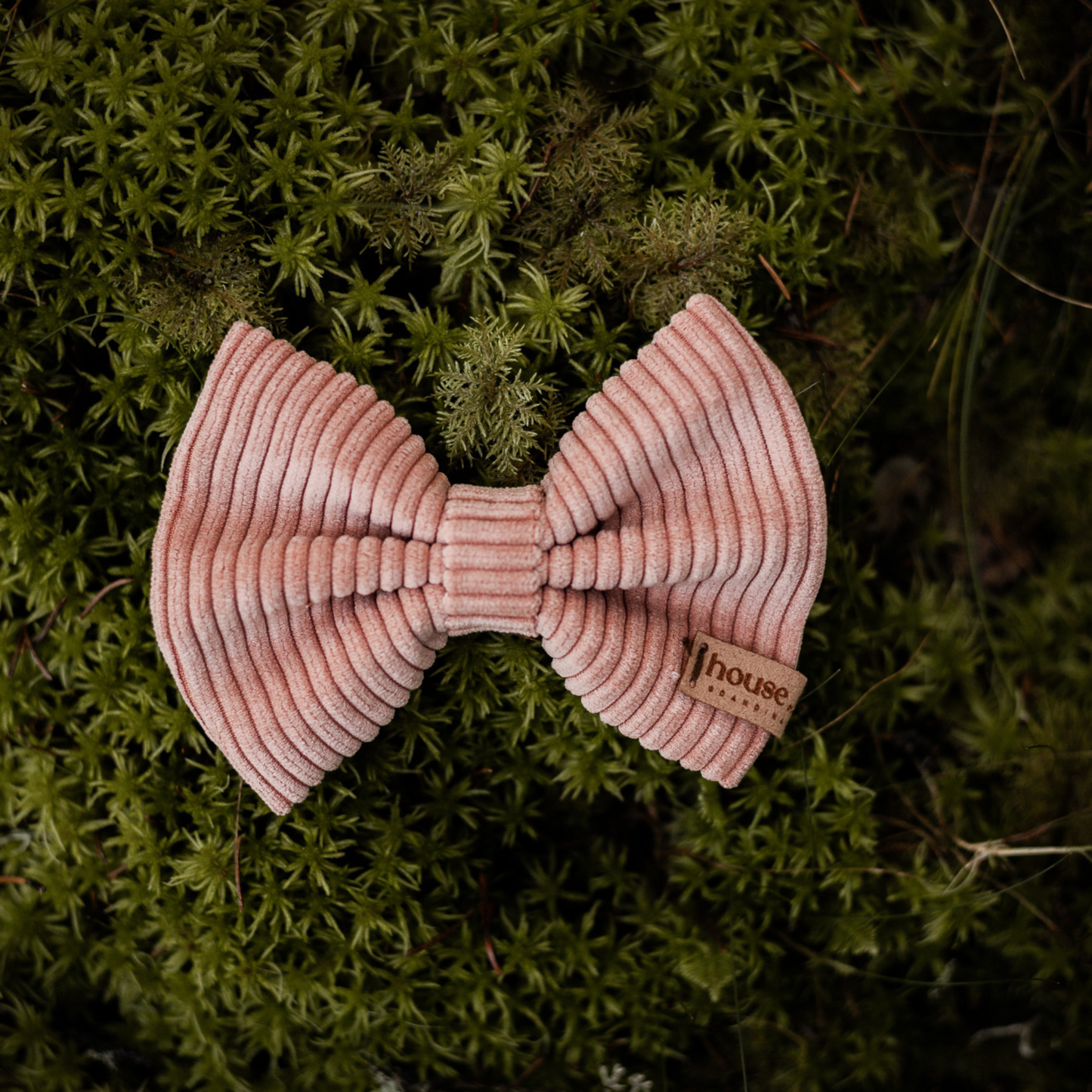 Velvet Bow Tie - Dusty Rose Dog Collar Accessory